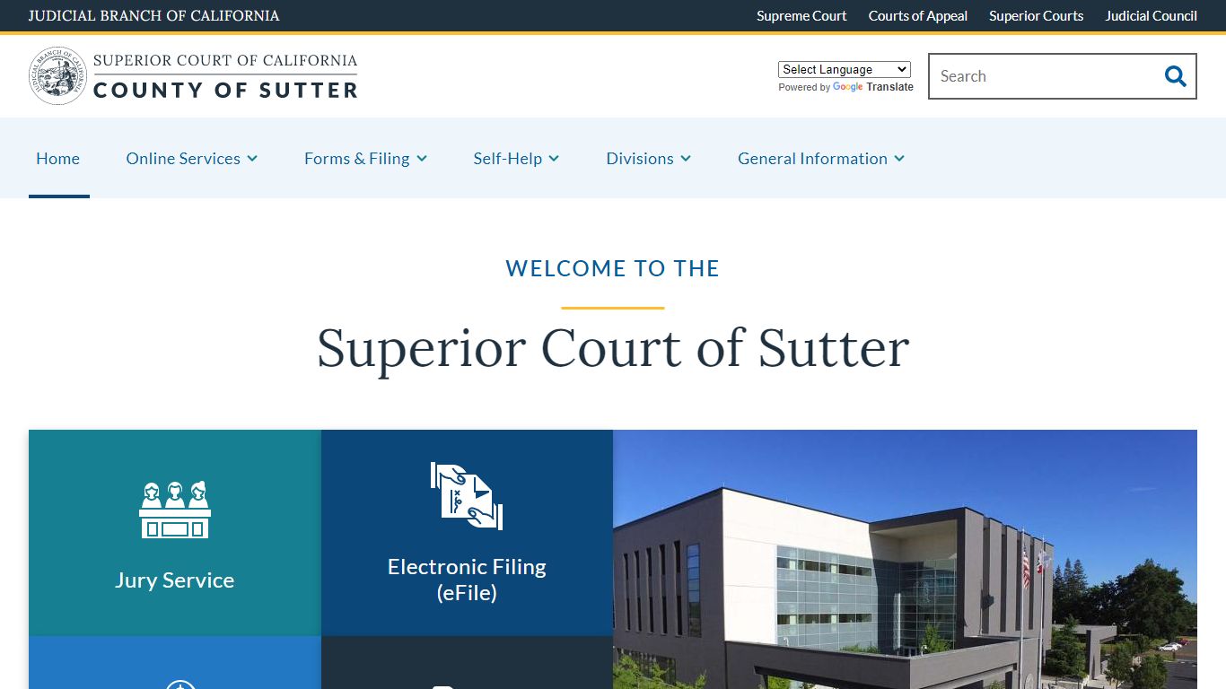 Home | Superior Court of California | County of Sutter